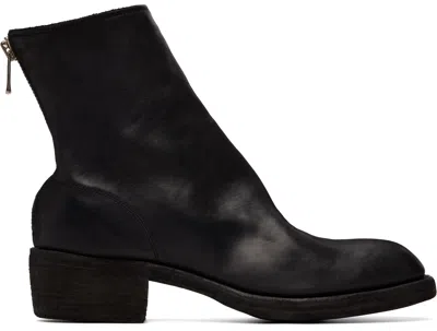 Guidi Black 796z Leather Back Zip Top-ankle Boots