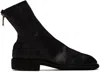 Guidi Zipped Ankle Boots In Blkt