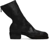 Guidi Back Zip Boots In Black