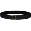 Guidi Black Bison Belt In Black