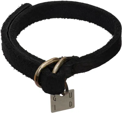 Guidi Black Bison Bracelet