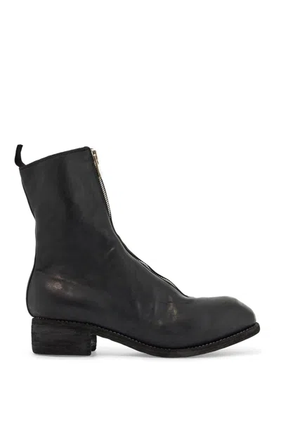 Guidi Black Horse And Calf Leather Boots With Side Zip