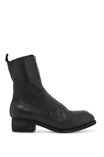 Guidi Black Horse And Calf Leather Boots With Side Zip