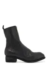 Guidi Black Horse And Calf Leather Boots With Side Zip In Black (black)