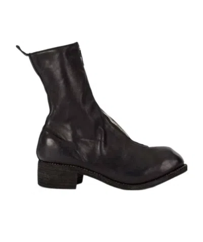 Guidi Black Medium Leather Boots