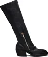 Guidi Black Soft Horse Black Side Zip Hi Boots In Black