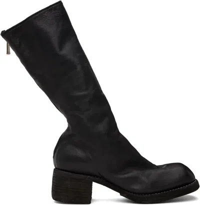 Guidi Black Soft Horse Full Grain Boots In Blkt
