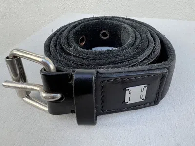 Pre-owned Guidi Blt18 Bison Leather Belt