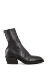 Guidi Zippered Short Boots In Black