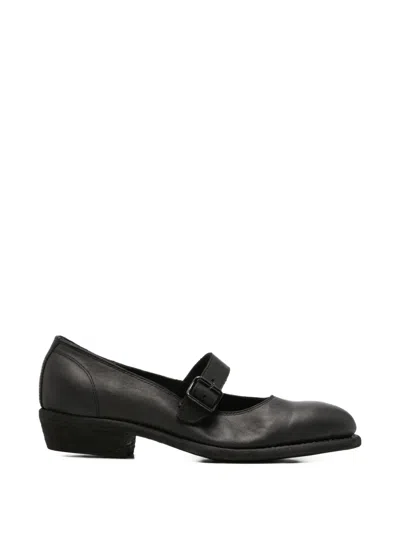 Guidi Buckle-strap Loafers In Black