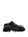 Guidi Chunky-sole Mules In Black