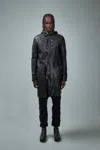 Guidi Coat Leather Soft Horse In Black