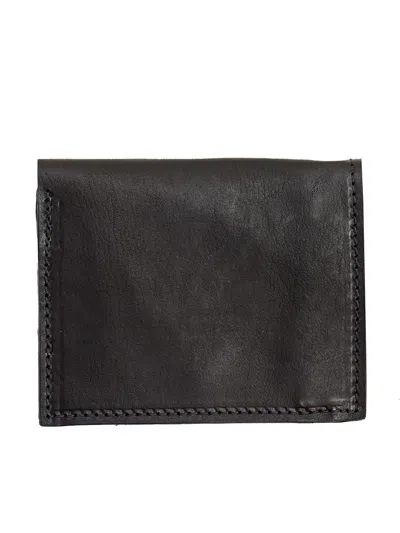 Guidi Double Leather Wallet Wt01jpm In Black