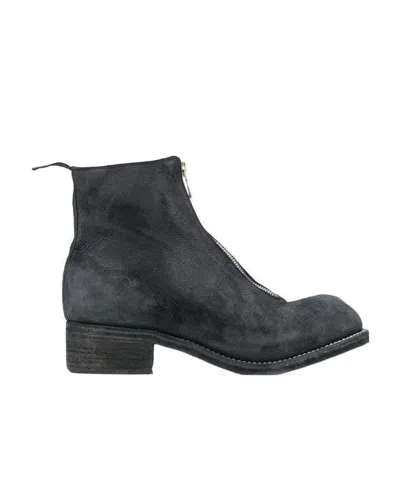 GUIDI FRONT ZIP ANKLE BOOTS
