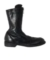 Guidi Front Zip Boots In Black