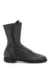 Guidi Women's Front Zip Leather Ankle Boots