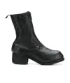 Guidi Black Horse And Calf Leather Boots With Side Zip Women In Black
