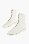 GUIDI FRONT ZIPPED HORSE LEATHER BOOTIES