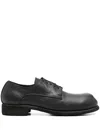 Guidi X Undercover Leather Derby Shoes In Black  