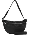 Guidi Grained Belt Bag In Schwarz