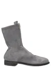 Guidi 'mid-calf Round Toe Boots Stitching' In Grey
