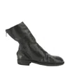 Guidi High Boot With Zip Back In Black