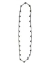 Guidi Hook-chain Necklace In Silver