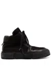 GUIDI HORSE REVERSE LACE UP SNEAKERS