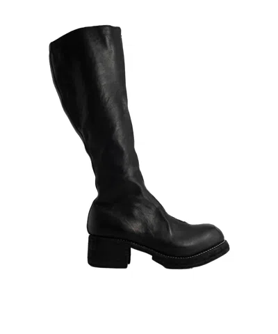 Guidi Knee-length Zipped Boots In Black