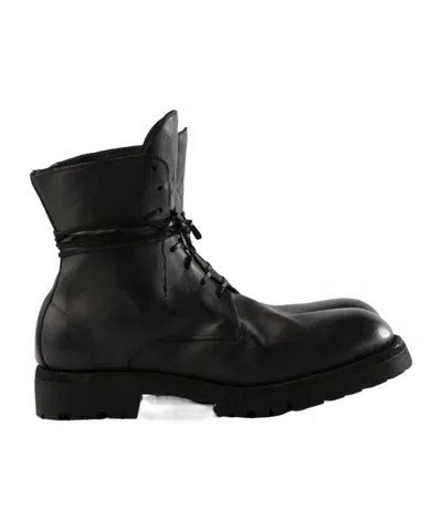 Guidi Lace-up Boots In Black