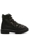 Guidi Lace-up Leather Boots In Black