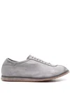 Guidi Lace-up Leather Snekears In Grey