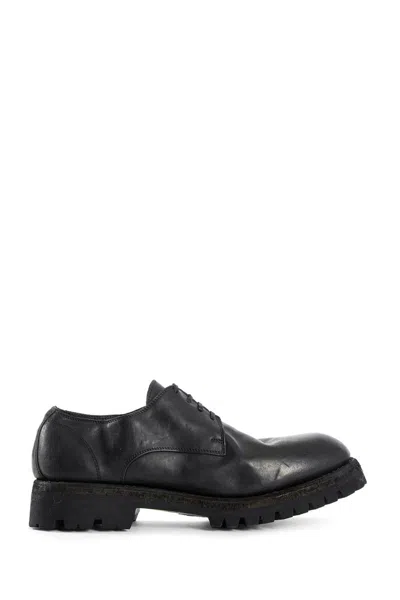 Guidi Classic Derby Shoes In Black