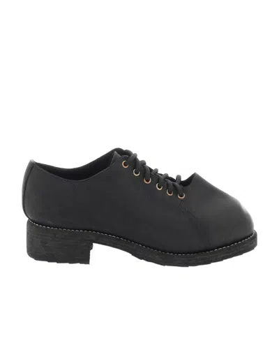 Guidi Lacing Business Casual Shoes In Black