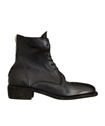 GUIDI LACING SHORT BOOTS