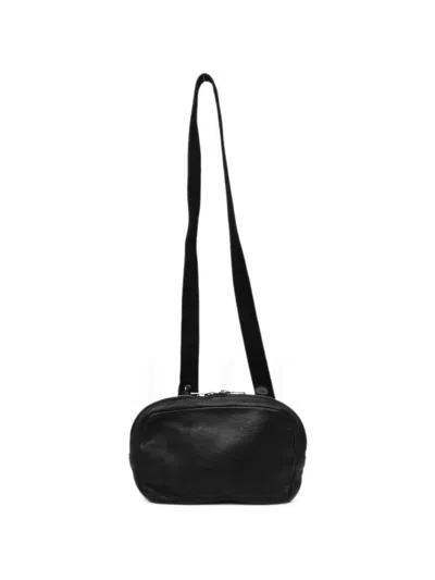 Guidi Leather Belt Bag In Black