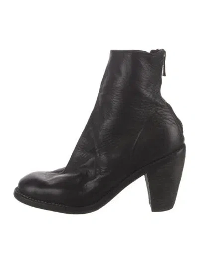 Pre-owned Guidi Leather Boots In Black