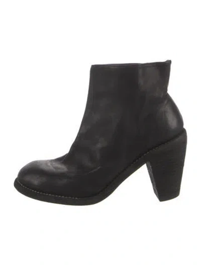 Pre-owned Guidi Leather Boots In Black