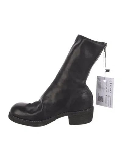 Pre-owned Guidi Leather Boots In Black