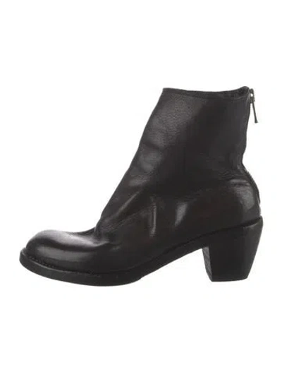 Pre-owned Guidi Leather Boots In Black