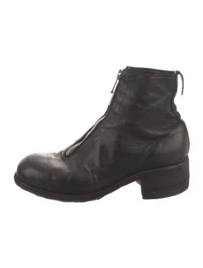 Pre-owned Guidi Leather Boots In Black