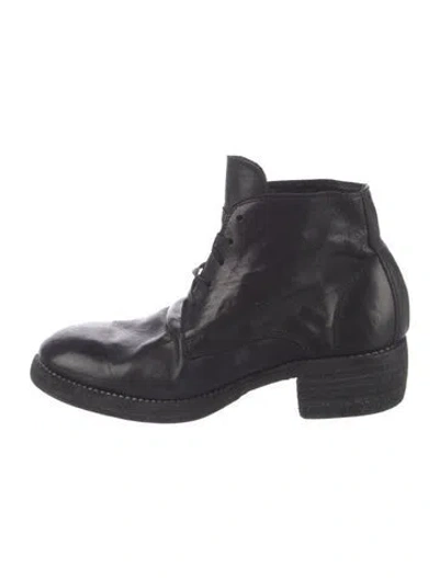 Pre-owned Guidi Leather Boots In Black