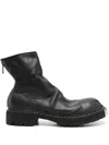 Guidi Rear Zipper Boots In Black