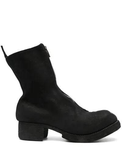 Guidi Leather Boots In Black