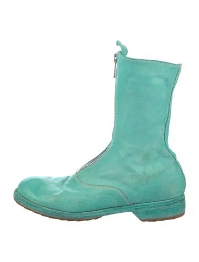 Pre-owned Guidi Leather Boots In Blue
