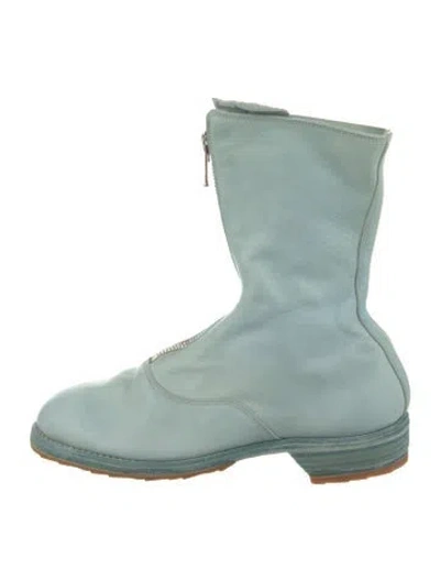Pre-owned Guidi Leather Boots In Blue/green