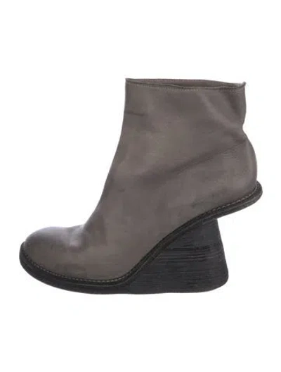 Pre-owned Guidi Leather Boots In Gray