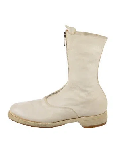 Pre-owned Guidi Leather Boots In Neutral