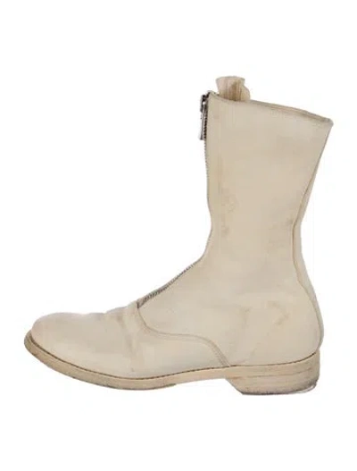 Pre-owned Guidi Leather Boots In Neutral