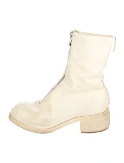 Pre-owned Guidi Leather Boots In Neutral
